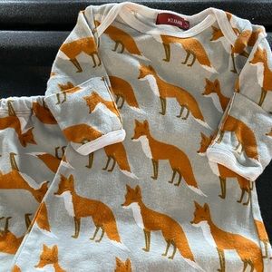 Milkbarn Fox Gown 0-3 months